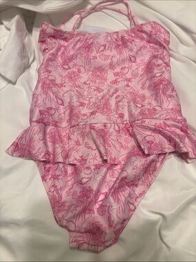 Melissa Odabash Pink seashell Swimsuit child’s 12